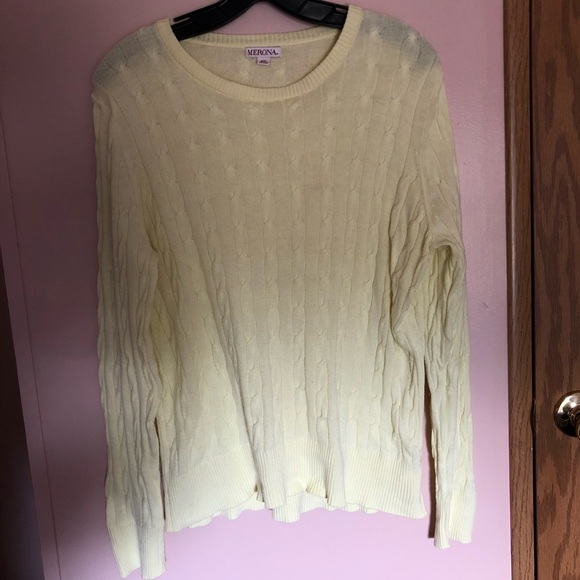 Yellow Crew Neck Sweater - Picture 1 of 3